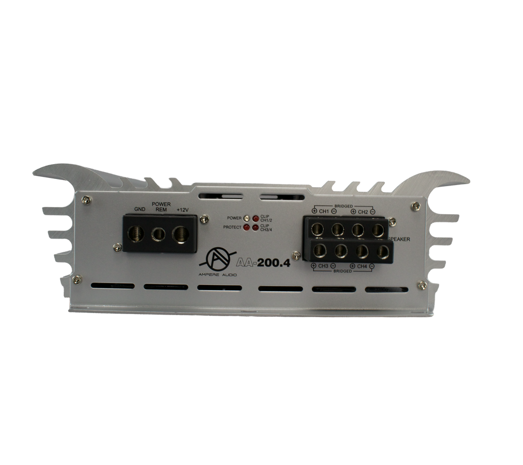 Ampere Audio AA-200.4 350Wx4 Four Channel Car Amplifier – High Power Car Audio Amp