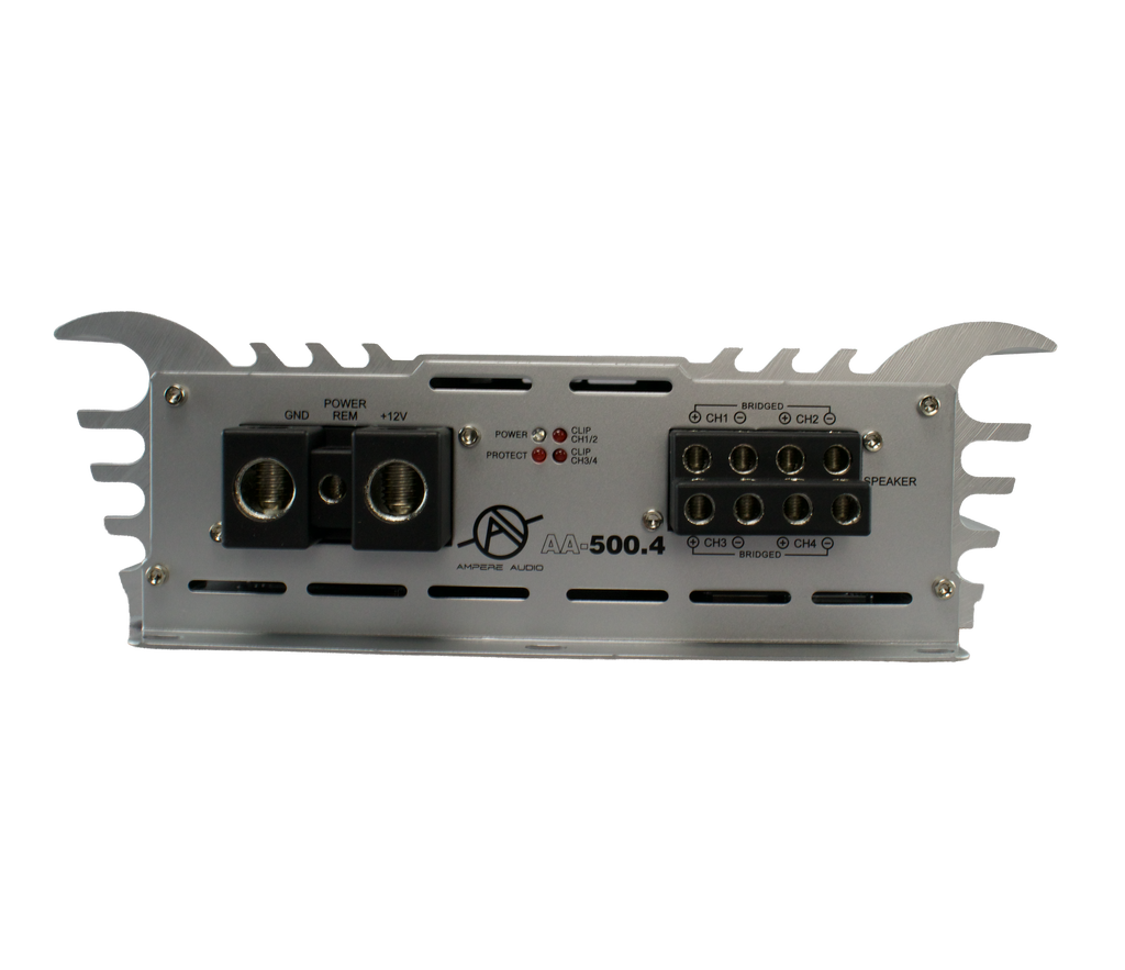 Ampere Audio AA-500.4 700Wx4 Four Channel Car Amplifier – High Power Car Audio Amp